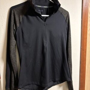 Black and Gray Women's Athletic Top